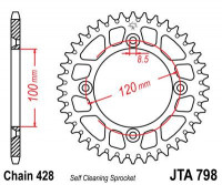 JT звезда задняя алюминий JTA798.47