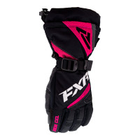 Перчатки FXR Helix Race с утеплителем Black/Fuchsia