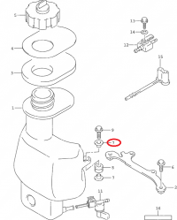 Шайба крепления топливного бака Suzuki DF4, DF6 09169-06088-000