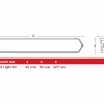 28" CHASE BAR (27 режимов, 5 цветов, крепление на плоскую поверхность)