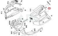 Пластик передний нижний синий на Arctic Cat Z1 / 570XT
