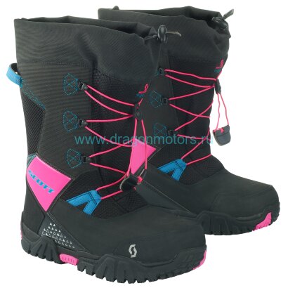 Боты женские SCOTT SMB R/T - black/pink