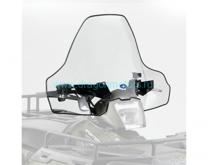 Стекло ветровое для квадроцикла Polaris Sportsman, высокое 48.9см (прозрачное)