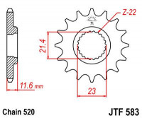 JT звезда передняя JTF583.14