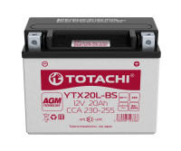 АКБ TOTACHI MOTO YTX20L-BS 20 а/ч L AGM