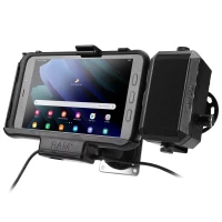 RAM-101B-225B-SAM60PD-AU-V7B1U Крепление RAM Powered Mount для Samsung Tab Active3 и Tab Active2 с динамиком