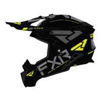 Шлем FXR HELIUM CARBON W/ AUTO BUCKLE Hi Vis/Charcoal
