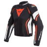 Куртка мужская DAINESE ESTREMA AIR TEX - BLACK/WHITE/FLUO-RED