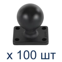 RAM-202U-152-100 Шар RAM с площадкой 38х51 мм и с 4 отв. Комплект 100 шт