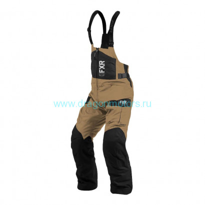 Полукомбинезон FXR Excursion Ice Pro с утеплителем - Canvas/Black