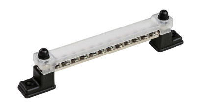 Колодка распределительная электромонтажная с защитной крышкой, 12 контактов