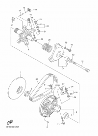 Диск вариатора внутренний Yamaha VK 10 - 8FP-17620-00-00