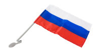Флаг России автомобильный 24х36 с кронштейном