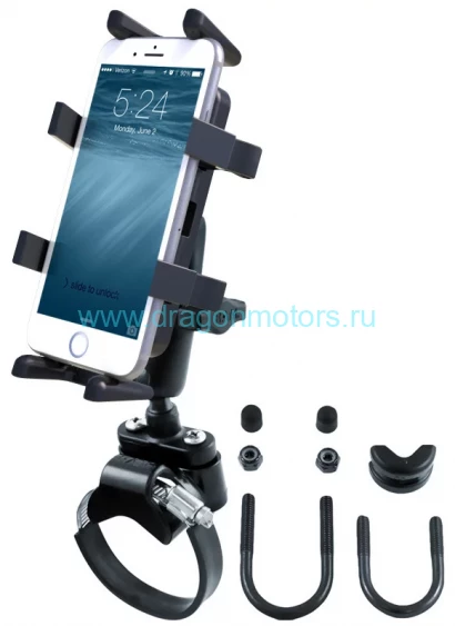 RAM-B-149Z-2-UN4 Универсальное крепление RAM Finger-Grip  с рельсовой базой ATV / UTV