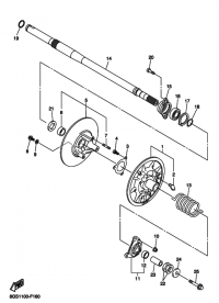 Щека вариатора Yamaha VK 10 - 8CR-17660-30-00