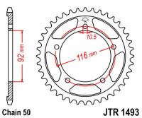 JT звезда задняя JTR1493.42