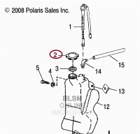Крышка масляного бачка Polaris/Yamaha SM-07401, 5430779