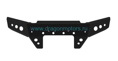 Защита бампера (карбюраторная модель) для квадроцикла Kawasaki BruteForce KVF 750 -2012 черный