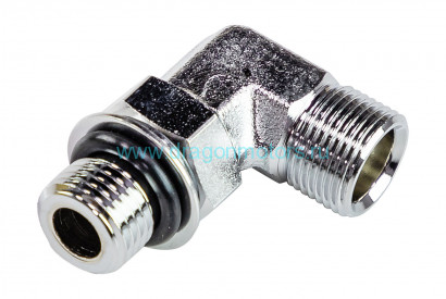 Переходник угловой на гидроцилиндр 1/4"x9/16", Sea First - HLO14B0S