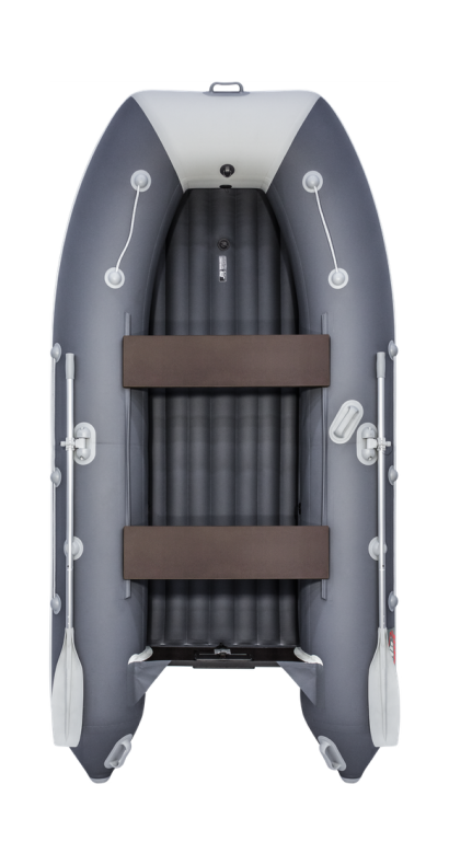 Надувная лодка ПВХ, Таймень LX 3400 НДНД, графит/светло-серый