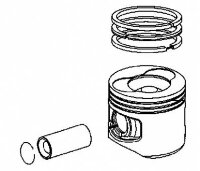 891727001 Поршневой комплект для MERCRUISER Diesel CMD QSD 2.8/4.2L EI/ES/MI/MS OEM: 795-891727 (Quicksilver)