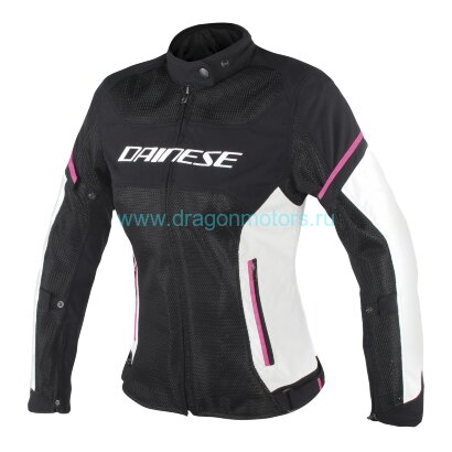 Куртка женская DAINESE AIR FRAME D1 LADY TEX - BLACK/VAPOROUS-GRAY/FUXIA