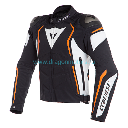 Куртка мужская DAINESE DYNO - BLACK/WHITE/FLUO-ORANGE