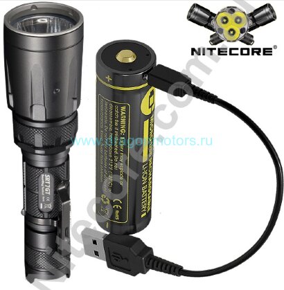 Комплект NiteCore SRT7GT+NL1834R 3400mAh + USB шнур