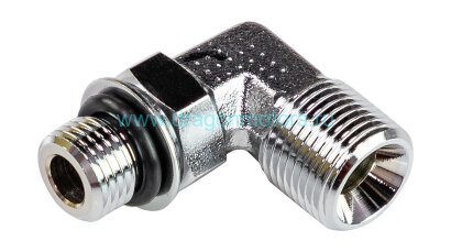 Переходник угловой на гидроцилиндр 3/8"x1/4", Sea First - HLO14N0S