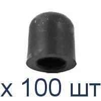 RAM-RUBCAP1UU-100 резиновый наконечник RAM на резьбовые крепежи 1/4". Комплект 100 шт