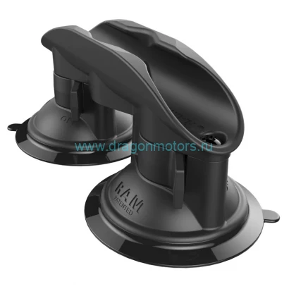 RAP-430-224U опорная подставка RAM Tough-Clip с двойной присоской RAM Twist-Lock