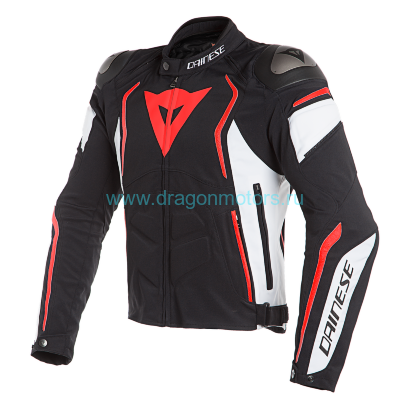 Куртка мужская DAINESE DYNO - BLACK/WHITE/FLUO-RED