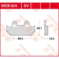 Колодки тормозные (серия Sinter Street SV) MCB624SV
