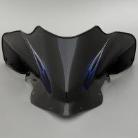 Стекло ветровое для снегохода Yamaha FX NYTRO (низкое черно-синее)