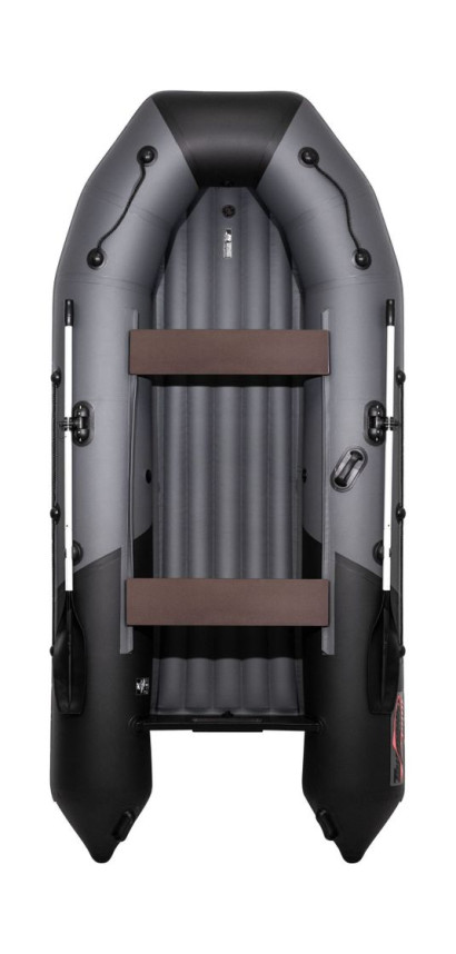 Надувная лодка ПВХ, Таймень NX 3400 НДНД PRO, графит/черный