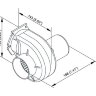 Вентилятор электрический 12V, 3А, 2547 л/мин, с кронштейном