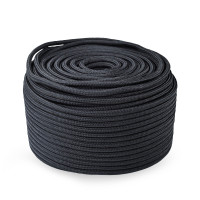 Трос якорный, швартовый, для кранца Skipper плетеный, 10мм,  нейлон 100м, черный