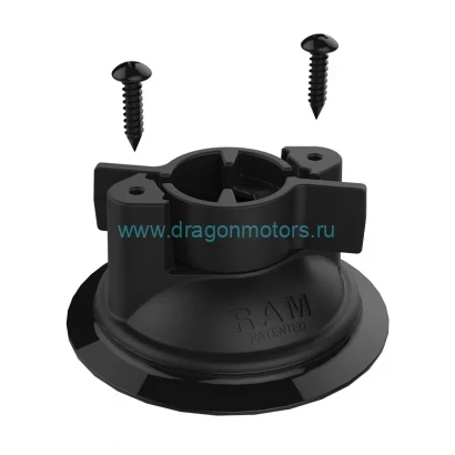 RAP-224-1U присоска RAM Twist-Lock  с поворотным механизмом, без шара, 2 шурупа,
