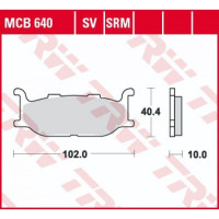 Колодки тормозные (серия Sinter Street SV) MCB640SV