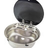 Раковина круглая со стеклянной крышкой Dometic SNG 420, 420х148 мм
