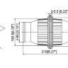 Вентилятор электрический 12V, 4.5А, 3452 л/мин