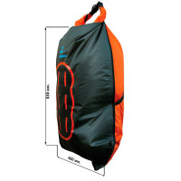 Водонепроницаемый гермомешок рюкзак (с двумя плечевыми ремнями) Aquapac 755 - Noatak Wet & Drybag - 35L (Black-Orange)