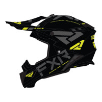Шлем FXR HELIUM RACE DIV W/ AUTO BUCKLE Black/Hi Vis