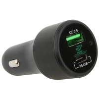 RAM-GDS-CHARGE-CIGC зарядное устройство GDS USB-A и USB-C в авто розетку Вх, 12-24 В, Вых, 63 W, макс, 6 А