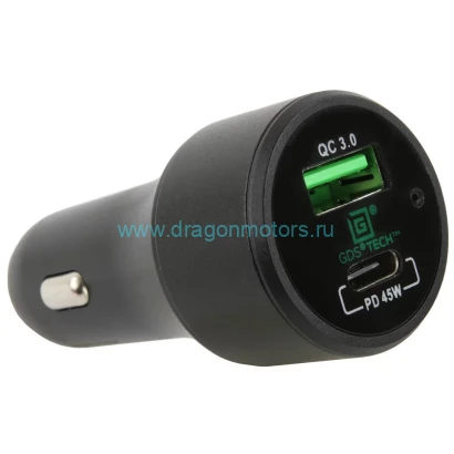 RAM-GDS-CHARGE-CIGC зарядное устройство GDS USB-A и USB-C в авто розетку Вх, 12-24 В, Вых, 63 W, макс, 6 А