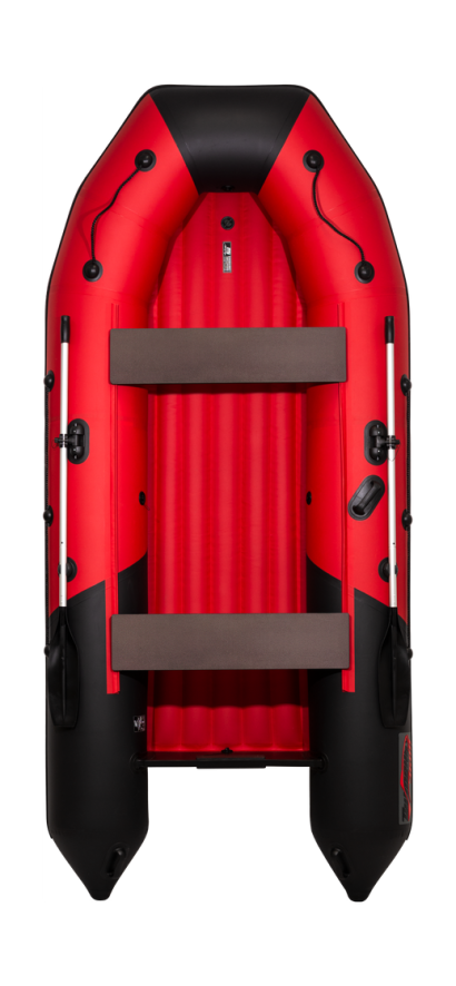 Надувная лодка ПВХ, Таймень NX 3400 НДНД PRO, красный/черный