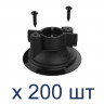 RAP-224-1U-200 присоска RAM Twist-Lock  без шара, 2 шурупа, комплект 200 шт
