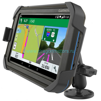 RAM-B-138-GA75LU Крепление RAM EZ-Roll'r  Drill-Down для Garmin Fleet 770, Overlander и др.
