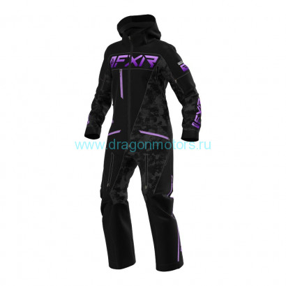 Комбинезон FXR Ranger Instinct без утеплителя - Black Camo/Lilac Fade