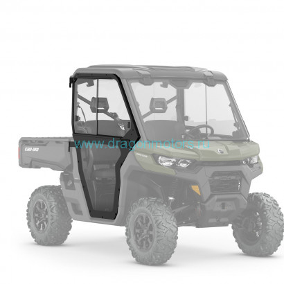 Прозрачные жесткие полноразмерные двери для BRP Traxter, Traxter MAX